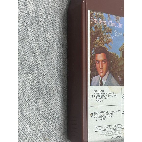 Elvis Presley 8 Track How Great Thou Art Record Lebel 1977 - Picture 5 of 6